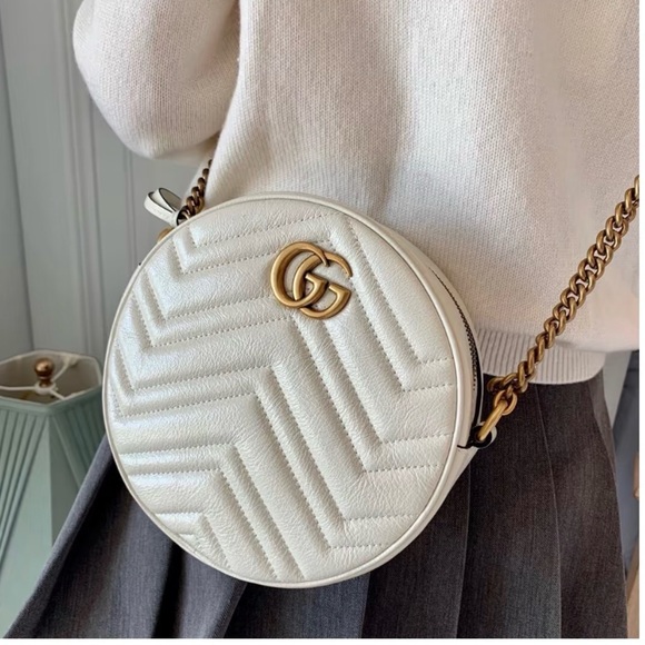 Gucci Handbags - Authentic Gucci Marmont round bag crossbody